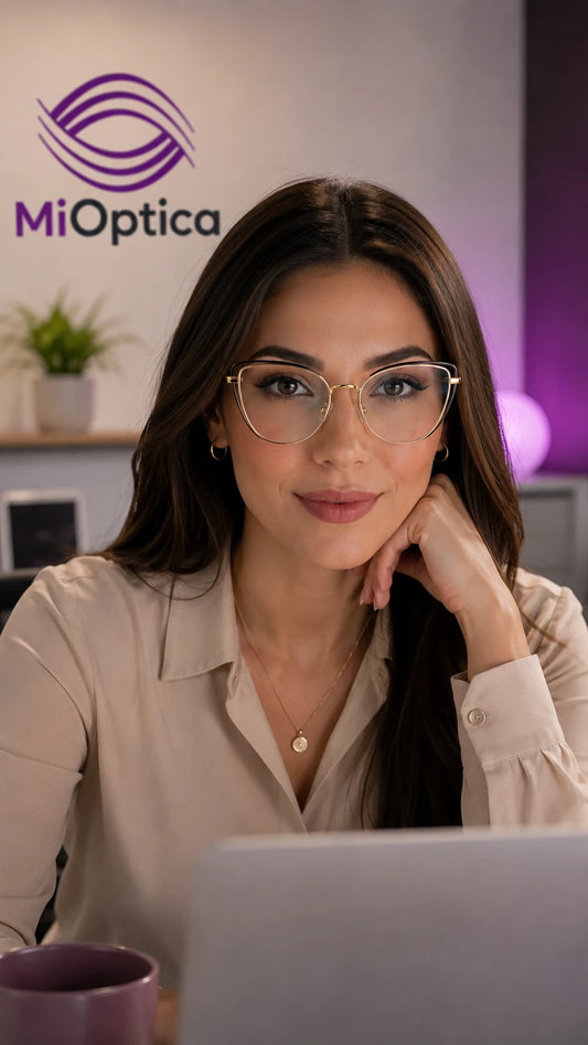 Lentes Fotocromáticos con Filtro Azul Anastacia | Cat-Eye Mujer | MiÓptica